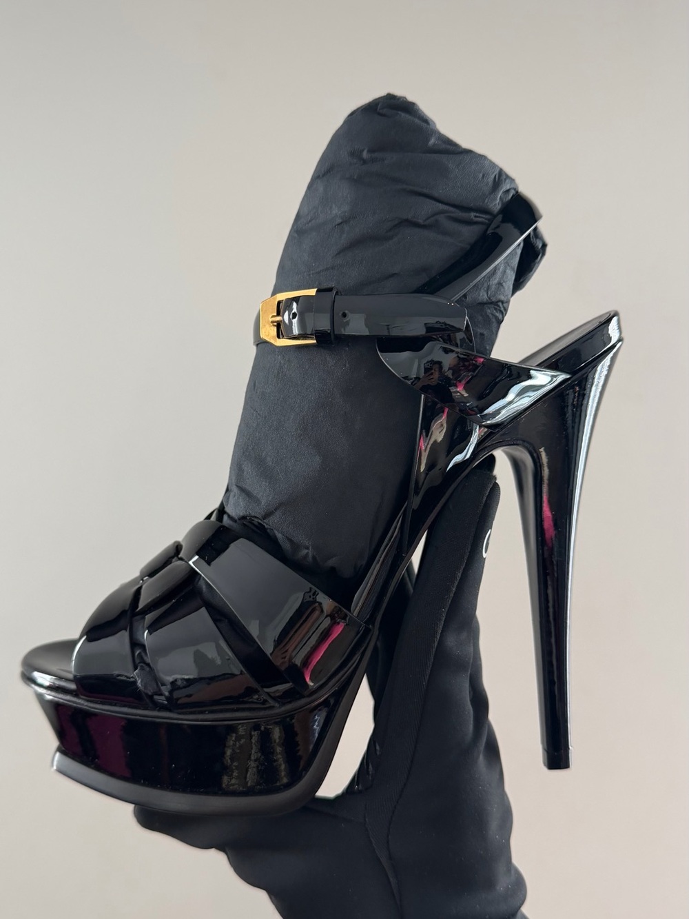 SAINT LAURENT TRIBUTE PLATFORM HEEL